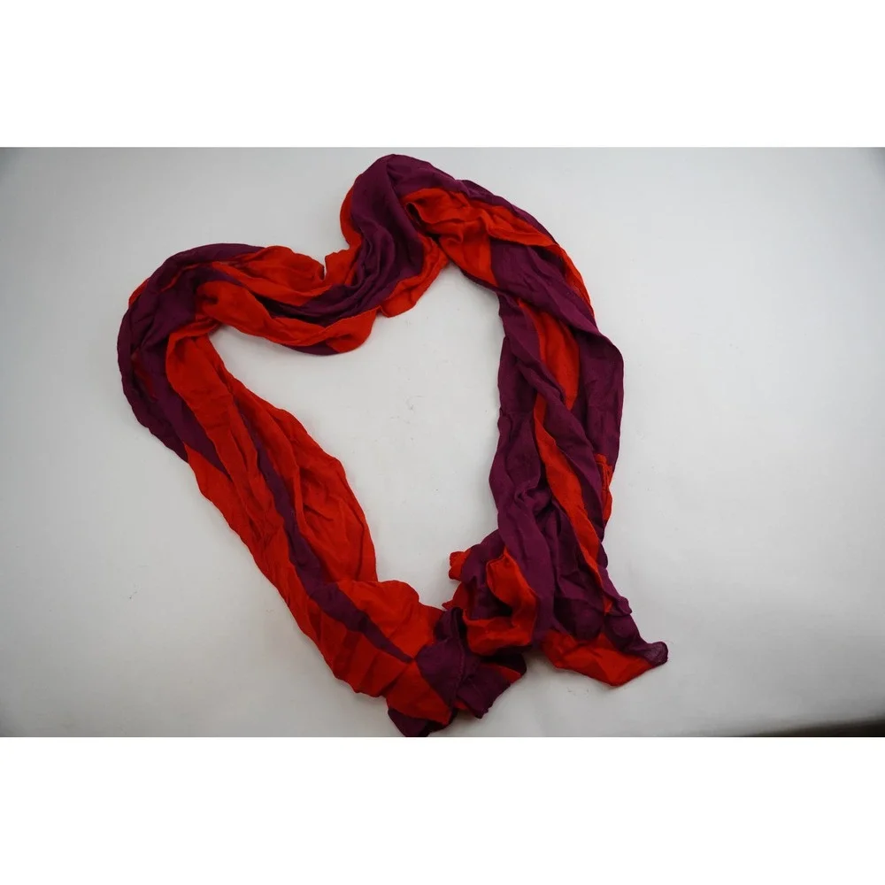 Coach Scarf Womens One Size‎ Red Fuchsia Horse Carriage Logo 85263 NWT